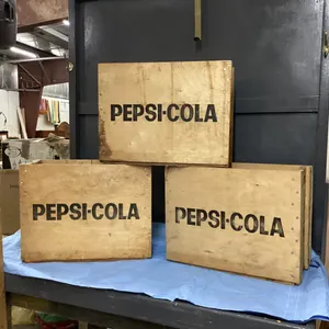 (3)  PEPSI-COLA CRATES - LAST STYLE ORIGINALS
