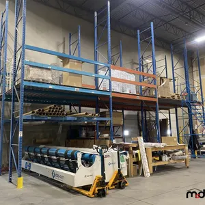 Section of Pallet Racking (10) 24' Uprights, (6) 4.5' Beams, (23) 10' Beams & Wood Decking
 UNRESERVED