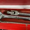 Quantity of SAE Sockets and Ratchets in Metal Tool Box