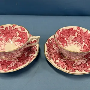 2 Coalport Cups & Saucers