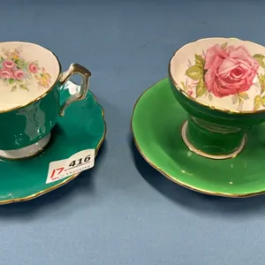 2 Aynsley Cups & Saucers