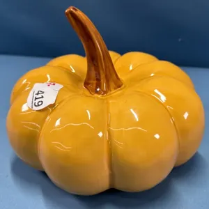 China Pumpkin Ornament -8" Across