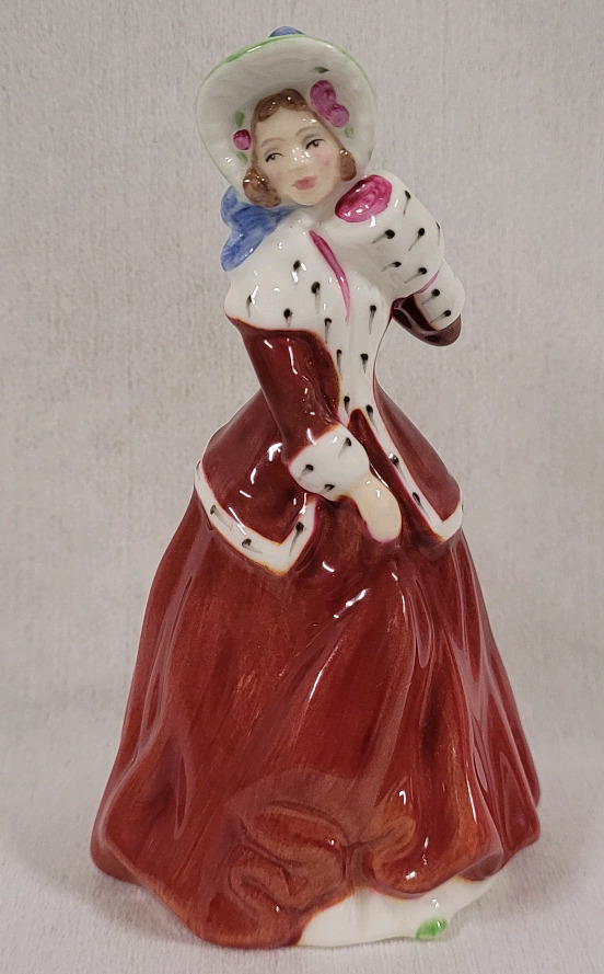 Royal Doulton ' Christmas Morn ' HN 3212 , Designed by Peggy Davies . Measures 4" Tall