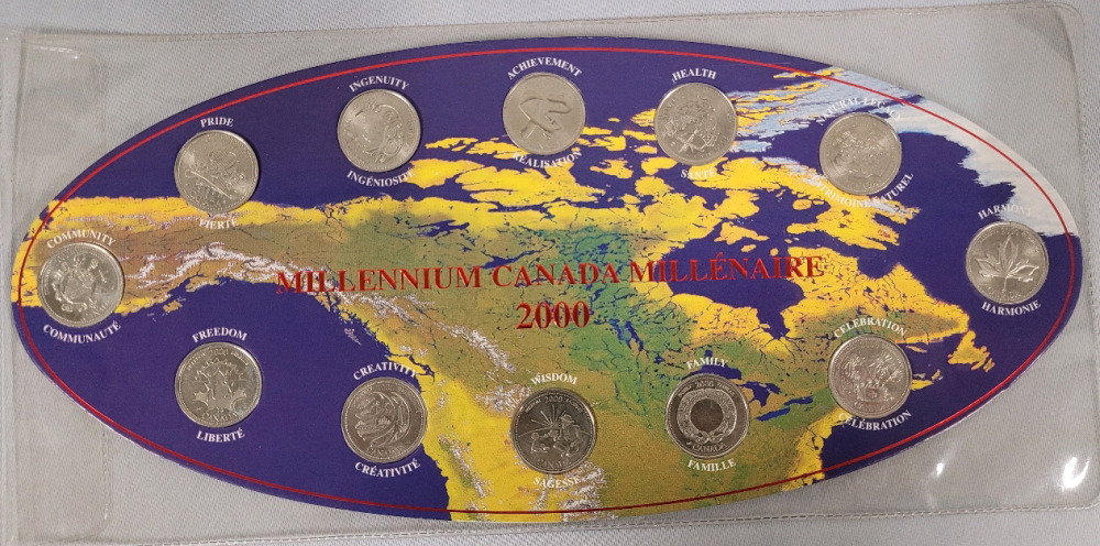 2000 Canadian Millennium Quarter Set