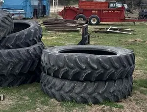 Tractor tires and wheel