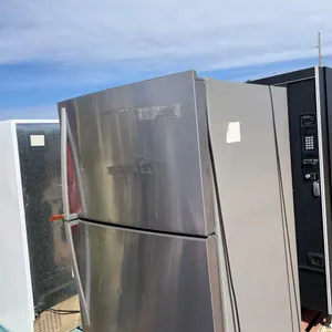 Stainless Steel Fridge and Freezer Unit