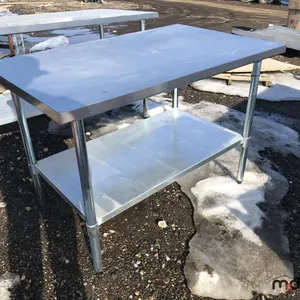 Stainless Steel Work Table w/ Bottom Shelf
 UNRESERVED