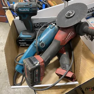 Milwaukee, Makita Grinders w/ Batteries and Makita Impact Drill
 UNRESERVED