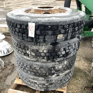 (4) 11R22.5 Semi Tires on Rims
 UNRESERVED
