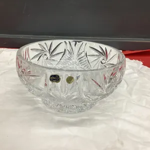 BOHEMIAN CRYSTAL BOWL - PINWHEEL PATTERN