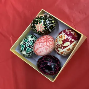 (5) UKRANIAN PAINTED EGGS