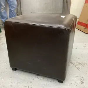 CUBE OTTOMAN - FAUX LEATHER
