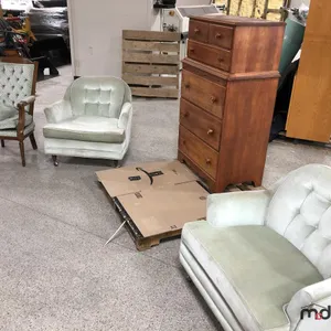 Wooden Dresser and (3) Vintage Chairs
 UNRESERVED
