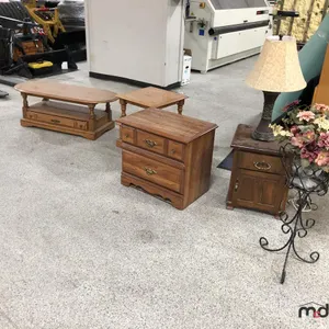 Living Room Table, End Tables, Table Lamp and Plant Stand
 UNRESERVED