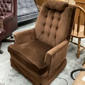BROWN VELOUR ROCKER
