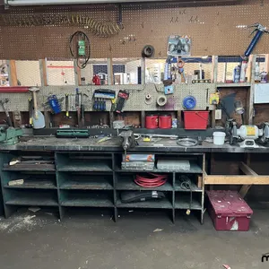 Workbench and Wall of Assorted Tools (Workbench Not Included)
 UNRESERVED
