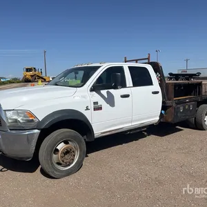 2012 Dodge Ram 5500 4x4 Crew Cab Flatbed Truck