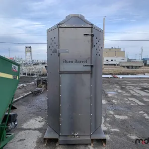 Homebuilt 3/16'' Thick Metal Garbage Incinerator