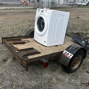 IMPOUND UNIT: Flatbed Trailer Comes w/ Washer
 UNRESERVED