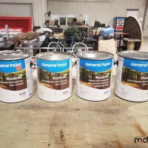 (4) Cans of General Paint Woodcraft Semi-Transparent Natural Coloured Deck & Wall Stain
 UNRESERVED
