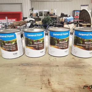 (4) Cans of General Paint Woodcraft Semi-Transparent Natural Coloured Deck & Wall Stain
 UNRESERVED
