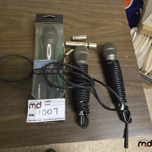(3) Assorted Corded Microphones
 UNRESERVED