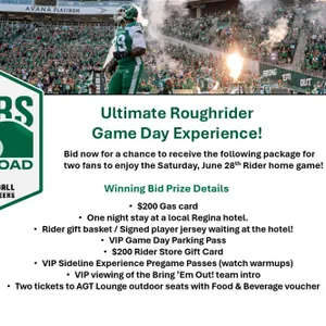 Ultimate Roughrider Game Day Experience
 UNRESERVED