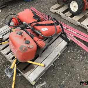 (2) Gas Cans w/ Straps, Metal Gas Can, Black & Decker Cordless GrassHog Trimmer, Floodlights, Stakes and More
 UNRESERVED