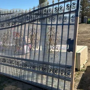 TMG StanForge-MG20 20-ft Bi-Parting Deluxe Wrought Iron Ornamental Gate, F35