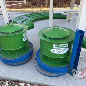 (2) Walinga bin lids and piping