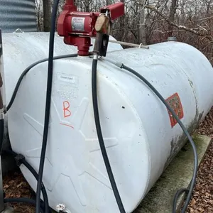 500 gal Westeel Rosco fuel tank w/ Fill Rite FR700V 115V pump and nozzle, (B)