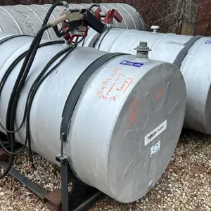 (2) 300 gal Westeel fuel tanks w/ Fill Rite 15gpm 12V Pumps (D)