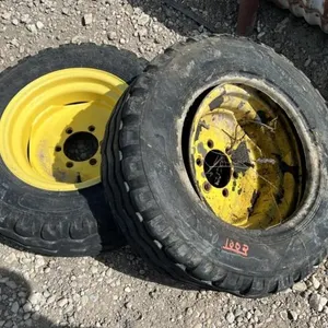 (2) Used 10.5/65-16 imp tires on 6 bolt rim (Sells as a lot as 1 tire is off bead)