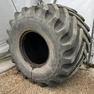 (2) Used Good Year 66x43.00-25NHS Ag tire (tread damage)