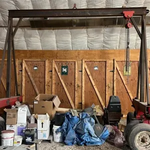 Shop built A frame hoist