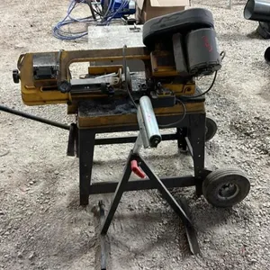 Powerfist 5” swivel metal cutting band saw and shop roller