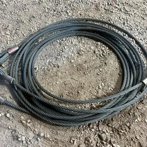 (2) tow cables with crimped loops