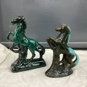 (2) UNMARKED BMP REARING HORSES