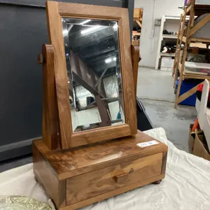 HANDCRAFTED DRESSER TOP VANITY W/ MIRROR &amp; DRAWER