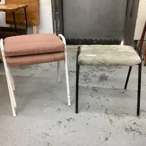(3) STACKING STOOLS