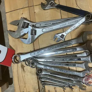 Tools - (4) crescent wrenches , Set Westward wrenches (3/8" - 1 5/16")