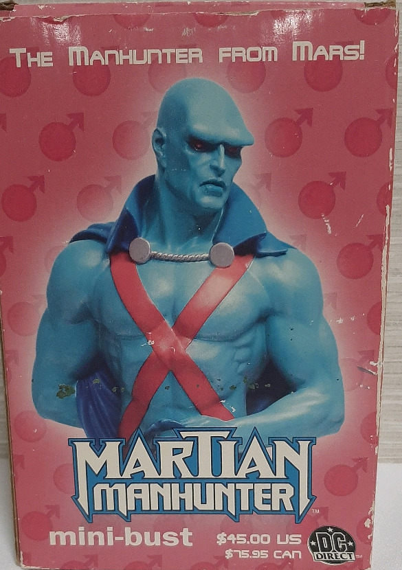 As New Vintage DC Direct Martian Manhunter Mini Bust
