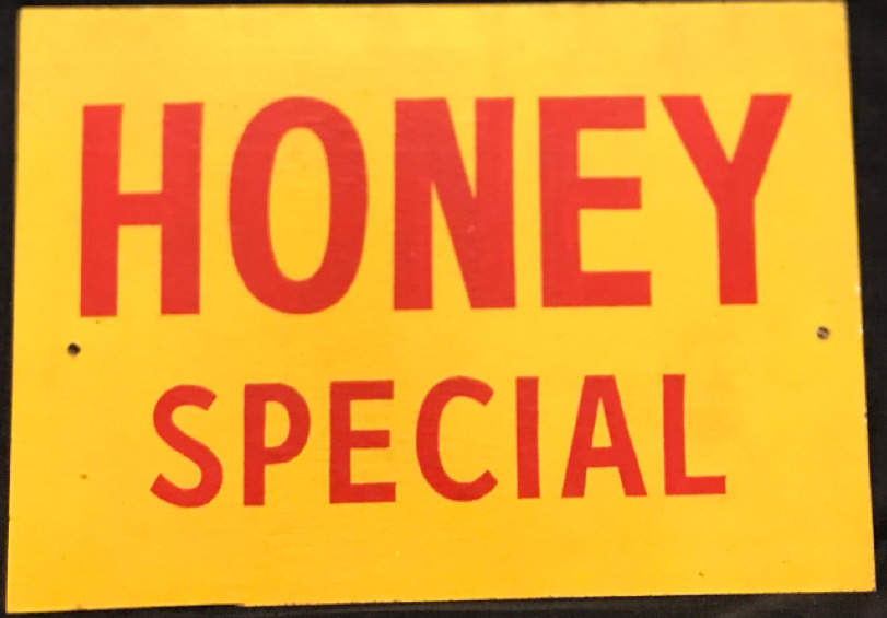 18”x12.5” Wooden Honey Special Sign