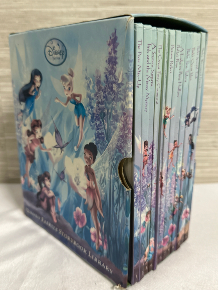 Disney Fairies Storybook Library Boxed Set of 12 Hardcover Books 2010