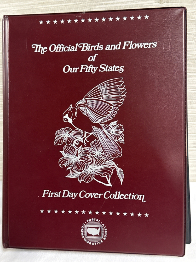 The Official Birds and Flowers of Our Fifty States First Day Cover Collection Stamps 1982 Postal Commemorative Society