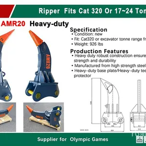2025 KJ AMR20 Excavator Ripper - Fits Cat 320 / 17 - 24 ton (Unused)