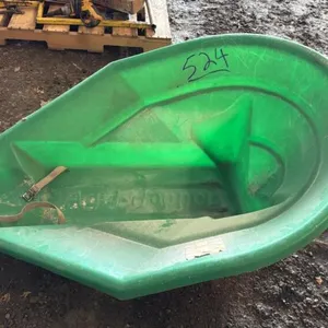 Agri Hopper green poly auger hopper