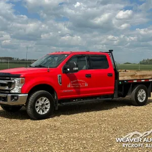 2022 FORD F350 XLT CREW CAB FLATBED TRUCK