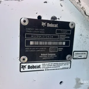 2020 Bobcat T595 Compact Track Loader
