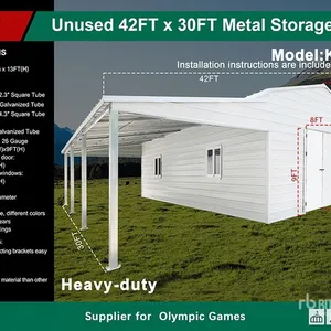 2025 KJ K4230T 42 ft x 30 ft Metal Storage Shed (Unused)